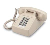 Seule Ligne 2500 Classique analogique téléphone de Bureau avec contrôle de Volume, 2 Ports, combiné et Cordon d'alimentation Inclus, Beige (Ash)