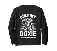 Seule ma Doxie me comprend Vintage Weiner Dog Mom Dad Manche Longue