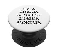 Seule Une Bonne Langue est Une Langue Morte Langue Latine Amusante PopSockets PopGrip Adhésif