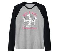 Seule Une Fille Qui Aime Les dalmatiens propriétaires de Chiens dalmatiens Manche Raglan