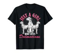 Seule Une Fille Qui Aime Les dalmatiens propriétaires de Chiens dalmatiens T-Shirt