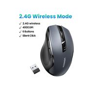 (SEULEMENT 2,4G Noir) Souris sans fil UGREEN Souris Bluetooth 5.0 Souris ergonomique 4000 DPI 6 boutons