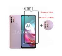(Seulement 4 GlassMoto E22 (Moto E22i)) Verre trempé pour Motorola Moto G30 protecteur d'écran caméra Len Moto