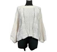 Seulement Pull Femme Élégant Confortable Chaud Blanc Taille XL XL