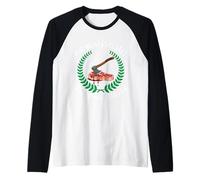 Seulement si Elle saigne Peut être Griller de la Viande Viking Manche Raglan
