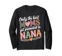Seules les meilleures mamans sont promues au rang de Nana Funny Mom Leopard Manche Longue