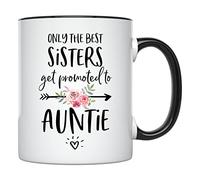 Seules Les Meilleures Sœurs Deviennent Tantes. Tasse Avec Anse Mug À Café Mignonne Mug Pour Cuisine Travail Maison 330Ml