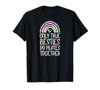 Seules Les Vraies Meilleures amies Font du Pilates Ensemble Bohemian Rainbow T-Shirt