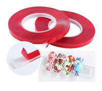 Seully 2 Pièces Adhésif Transparent Double Face pour Ongles,Ruban Adhésif pour Affichage des Ongles,Ruban D'affichage Nail Art,Outil à Ongles,Présentoir Transparent de Conseils D'art D'ongle(10 m)