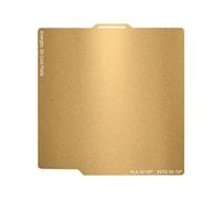 SeulQirw Plaque froide A1 PEI 257 x 257 mm, plaque de construction double face en acier à ressort texturé doré pour X1/P1P/P1S, pas de préchauffage nécessaire pour imprimante 3D