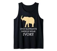 Seuls Les éléphants devraient Porter de l'ivoire - Amoureux des Animaux, Pas de braconnage Débardeur