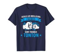 Seuls Les Meilleurs Frères sont promus Tonton Loading bébé T-Shirt, Homme, Bleu Marine, S