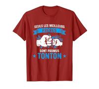 Seuls Les Meilleurs Frères sont promus Tonton Loading bébé T-Shirt, Homme, Canneberge, S