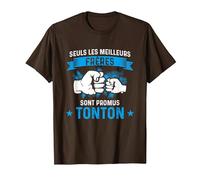 Seuls Les Meilleurs Frères sont promus Tonton Loading bébé T-Shirt, Homme, Marron, L