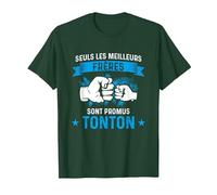 Seuls Les Meilleurs Frères sont promus Tonton Loading bébé T-Shirt, Homme, Vert Forêt, M