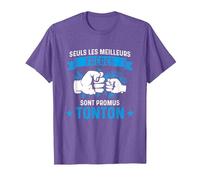 Seuls Les Meilleurs Frères sont promus Tonton Loading bébé T-Shirt, Homme, Violet Chiné, L
