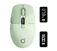 SEUNKWANG EWEADN Q1 Souris sans fil, Bluetooth et 2,4 G, silencieuse, clic silencieux, avec 3 niveaux de DPI, batterie et écran intelligent DPI, 6 boutons, petite souris sans fil portable pour