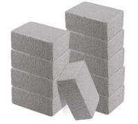 SEUNMUK Lot de 10 blocs de briques de nettoyage pour gril en pierre ponce grise pour barbecue, piscine, évier, poêles