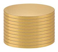 SEUNMUK Lot de 10 grands tambours à gâteau ronds de 40,6 cm, 13 mm d'épaisseur, pour présenter des gâteaux et des pâtisseries, résistants à la graisse