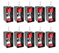 SEUNMUK Lot de 10 isolateurs de vibrations à ressort, supports d'amortissement des vibrations avec cadre amovible, supports d'amortissement des vibrations au plafond pour chambre à coucher, théâtre, studio, bureau, capacité de 50 kg