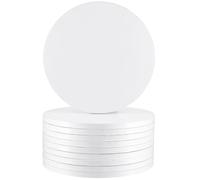 SEUNMUK Lot de 10 planches à gâteau blanches de 25,4 cm, 12 mm d'épaisseur, rondes et robustes, pour la pâtisserie domestique et professionnelle