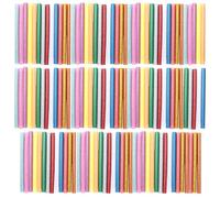 SEUNMUK Lot de 140 bâtons de colle à paillettes de 14 couleurs, 7 x 100 mm, bâtons de colle à chaud colorés pour collage, travaux manuels et décoration