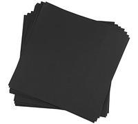 SEUNMUK Lot de 150 feuilles de papier cartonné noir, 30,5 x 30,5 cm, papier cartonné imprimable de 36,3 kg, papier cartonné pour scrapbooking, loisirs créatifs, calligraphie, cartes, épaisseur 216 g/m²