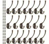 SEUNMUK Lot de 20 Crochets Porte Manteau Muraux Vintage, Crochets Robustes pour Accrocher Manteau, Clé, Chapeau, Sac, Tasse