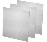 SEUNMUK Lot de 3 feuilles d'aluminium de 30,5 x 30,5 cm, plaque en aluminium 6061-T6 avec film de protection