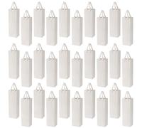 SEUNMUK Lot de 30 sacs cadeaux pour bouteille de vin blanc de 35 x 10 x 8,9 cm, 250 g/m² épais et résistant avec poignées, sacs à vin élégants en papier pour fête, shopping, mariage