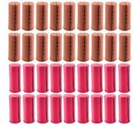 SEUNMUK Lot de 48 tiges de permanente Jumbo - 2 tailles - Avec capuchons - Outil de coiffure naturel pour cheveux longs et courts - 4 cm, 3,5 cm