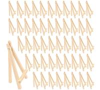 SEUNMUK Lot de 50 chevalets en bois de 15 cm pour présentation de table, peinture et décoration