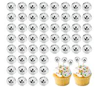 SEUNMUK Lot de 50 décorations de gâteau en forme de boule disco 4D argentée de 3 cm - Décorations de gâteau sur le thème disco pour remise de diplôme, fête d'anniversaire, mariage