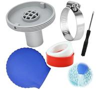 Seutmrou Buse d'entrée de Piscine 32 mm, Buse de Remplissage de Piscine, Buse Refoulement Piscine, Accessoire de Sortie Piscine pour Intex Bestway Piscine Spa Bec Accessoires