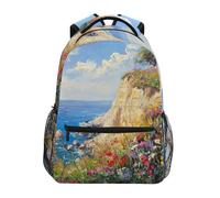 Sevdomey Beau sac à dos marin pour ordinateur portable, imperméable, 15 L, élégant et léger, avec plusieurs poches pour le travail, l'école et les voyages