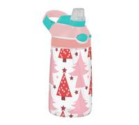 Sevdomey Bouteille d'eau pour enfants avec paille pour filles et garçons, en acier inoxydable, isolée et étanche, 480 ml pour l'école, la crèche, les voyages, le sport