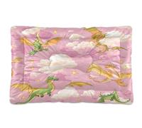 Sevdomey Coussin coloré en forme de dragons pour animal domestique - Lit pour chien et chat - Lavable - Doux et confortable - Avec fond antidérapant - Pour chiens et chats de petite, moyenne et grande