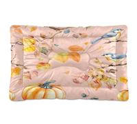 Sevdomey Coussin Mignon en Forme de citrouilles Aquarelle pour Chien et Chat - Lavable - Doux et Confortable - avec Fond antidérapant - pour Chiens de Petite, Moyenne et Grande Taille - 60 x 90 cm