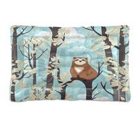 Sevdomey Coussin mignon en forme de loutre pour chien et chat - Lavable - Doux et confortable - Avec fond antidérapant - Pour chiens et chats de petite, moyenne et grande taille - 60 x 90 cm