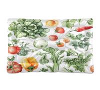 Sevdomey Coussin pour animal domestique motif végétal aquarelle pour chien et chat, lavable, doux et confortable, avec fond antidérapant pour chiens et chats de petite, moyenne et grande taille, 60 x