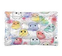 Sevdomey Cute Little Ghosts Lit pour Chien et Chat - Lavable - Doux et Confortable - avec Fond antidérapant - pour Chiens et Chats de Petite, Moyenne et Grande Taille - 60 x 90 cm