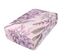 Sevdomey Drap-housse Hydrangea pour matelas pneumatique, poche extra profonde de 61 cm, housse douce et respirante avec ouverture de valve à fermeture éclair pour lit gonflable