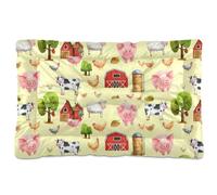 Sevdomey Farm Cows Tapis de niche pour animal domestique, lavable, doux et confortable avec fond antidérapant pour chiens et chats de petite, moyenne et grande taille, 60 x 90 cm
