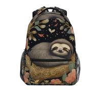 Sevdomey Funny Sloths Sac à dos imperméable pour ordinateur portable 15 L élégant et léger avec plusieurs poches pour le travail, l'école et les voyages