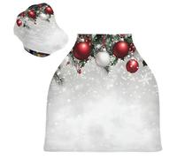 Sevdomey Housse de siège de voiture d'allaitement de Noël avec cloches rouges pour bébés, nouveau-nés, multi-usages, douce, respirante, housse de siège de voiture, écharpe d'allaitement