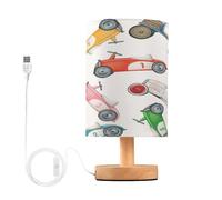 Sevdomey Lampe de chevet de voiture avec port USB, aucune ampoule nécessaire, lumière LED chaude pour chambre à coucher, salon, bureau, lampe de chevet pour lecture, étude, décoration