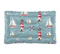 Sevdomey Lighthouse Tapis de niche pour animal domestique, lavable, doux et confortable avec fond antidérapant pour chiens et chats de petite, moyenne et grande taille, 60 x 90 cm
