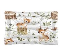 Sevdomey Lit Aquarelle en Forme de cerf pour Chien et Chat - Lavable - Doux et Confortable - avec Fond antidérapant - pour Chiens et Chats de Petite, Moyenne et Grande Taille - 60 x 90 cm