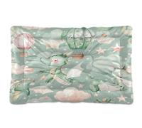 Sevdomey Lit Aquarelle pour Chien et Chat - Motif Dragons - Lavable - Doux et Confortable - avec Fond antidérapant - pour Chiens et Chats de Petite, Moyenne et Grande Taille - 60 x 90 cm