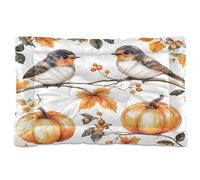 Sevdomey Lit Aquarelle pour Chien et Chat - Motif Oiseaux Mignons - Lavable - Doux et Confortable - avec Fond antidérapant - pour Chiens et Chats de Petite, Moyenne et Grande Taille - 45 x 60 cm